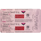 クレサー40mg(15錠)のシート裏面