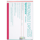 スポラノックス100mg(4錠)のパッケージ