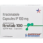 イトロタブ100mg（10カプセル）のパッケージ