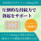 タダライズ20mgの特徴