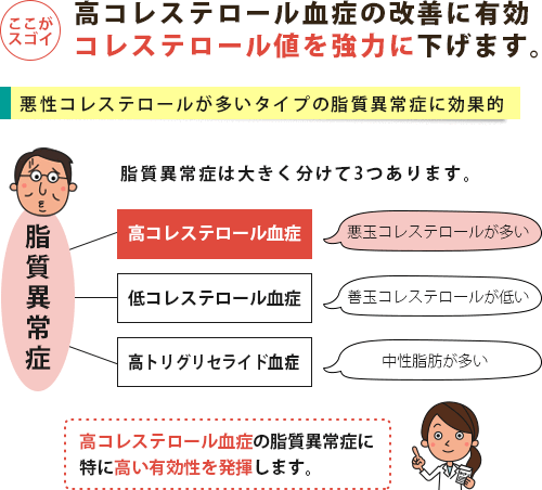 クレストールは高コレステロール血症に優れた有効性を発揮します。